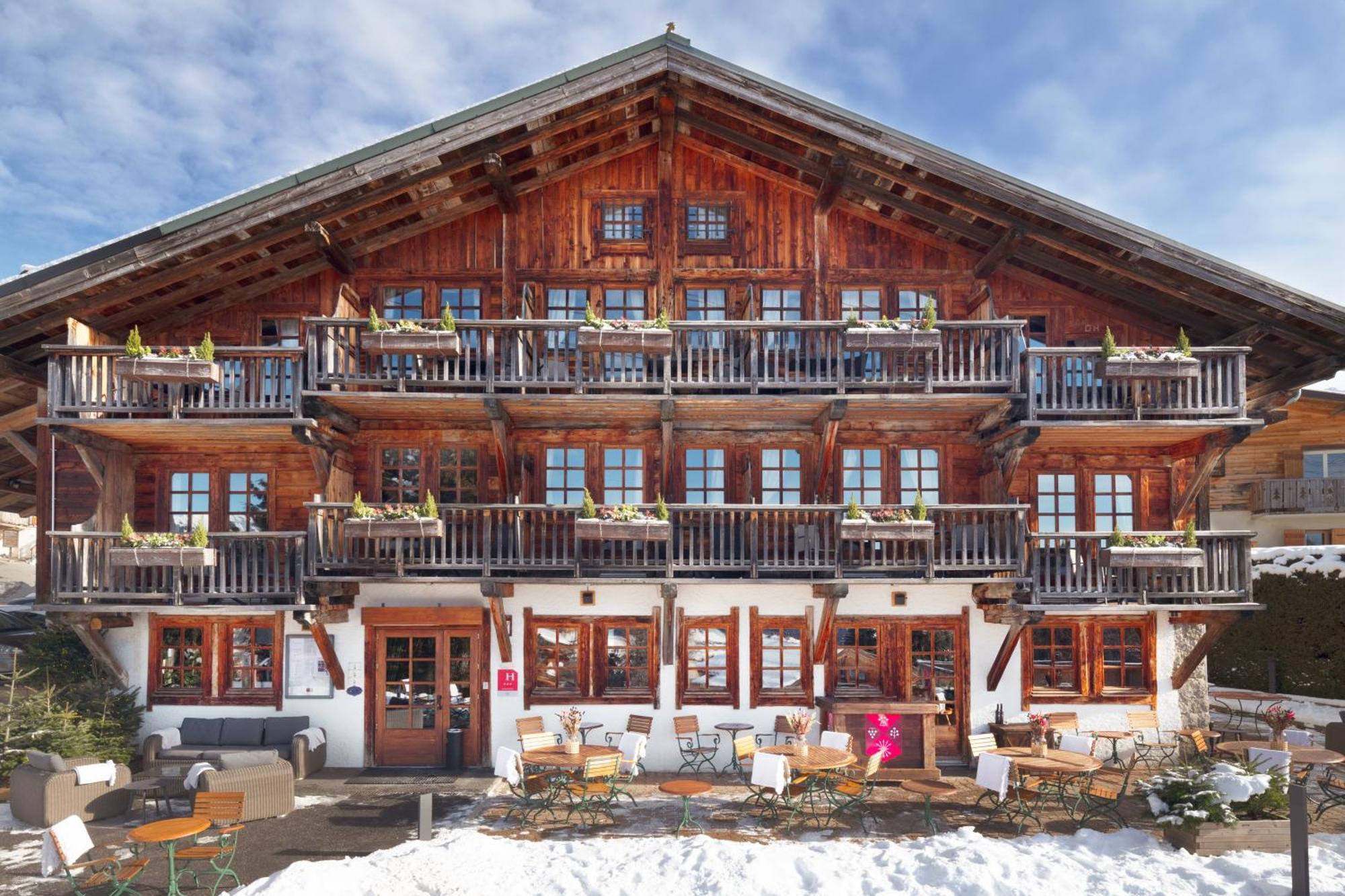 La Ferme Du Golf Hotel Megeve Bagian luar foto