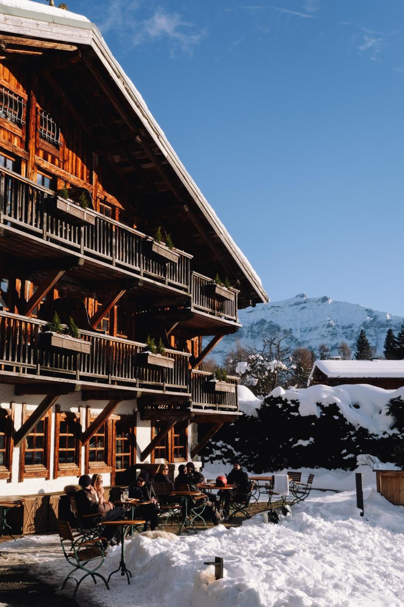 La Ferme Du Golf Hotel Megeve Bagian luar foto